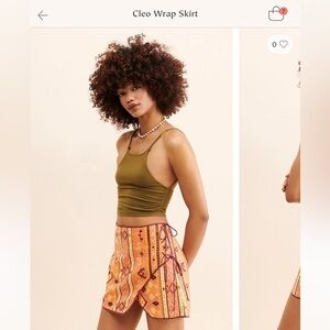 Free People Cleo Wrap Skirt Size 4&2